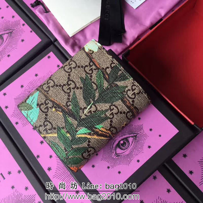 GUCCI古馳 歐洲正品原單 padlock系列 最新款短皮夾 453155 小鳥紅皮 WTG1199